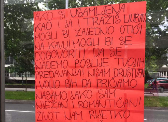 plakat tramvajska stanica ljubavna poruka plakat tramvajska stanica ljubavna poruka