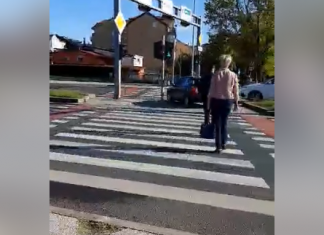 (VIDEO) Nevjerojatan bezobrazluk: Nije mu se dalo voziti još 100 metara pa je ‘odglumio’ pješaka