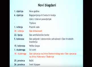 Objavljen novi kalendar blagdana: Manje spajanja s vikendom