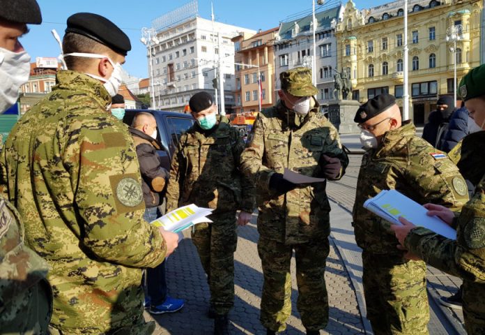 Od ranih jutarnjih sati 140 vojnika nastavlja pomagati Zagrebu