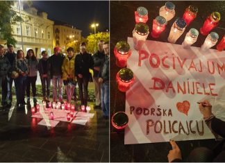 (FOTO) JAVLJAMO SE S BDIJENJA ZA DANIJELA I POLICAJCA! ‘Njihova krv je na vašim rukama!’