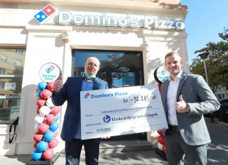 PREDIVNA GESTA! Domino’s pizzerija tjedan dana prikupljala novac od svake prodane pizze, pa sredstva donirala za obnovu Klaićeve