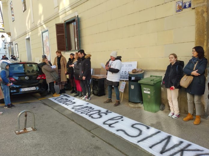 prosvjed majke odgojiteljice hrvatska mati