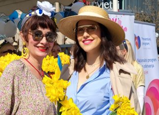 (FOTO) Sunce u Zagrebu izmamilo Leonardu Lončar i Lanu Jurčević koje nisu propustile ni ovogodišnji Dan narcisa