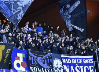 BAD BLUE BOYSI UOČI UTAKMICE ‘Nema te sile na svijetu koja nas može zaustaviti, Šibenik je danas sav u modroj boji’