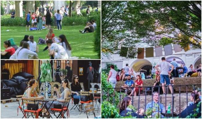 Zrinjevac, Ljeto kod Matoša, Dvorišta