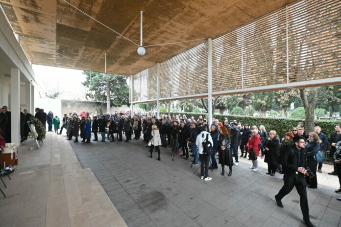 Zadar, 03.01.2023 - Posljednji ispracaj Massima Savica na Gradskom groblju