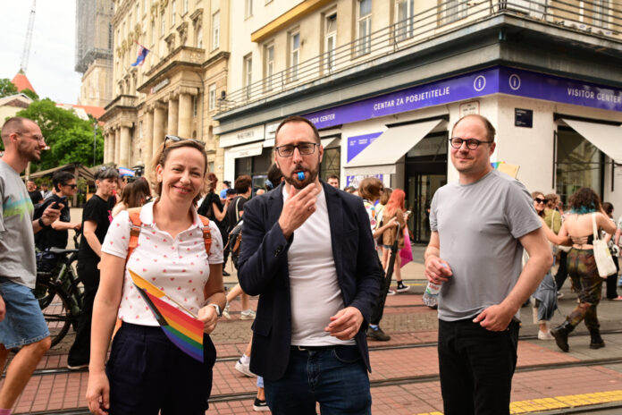 Zagreb, 10.06.2023 - Dvadeset i druga Povorka ponosa LGBTIQ zajednice, osoba i duginih obitelji