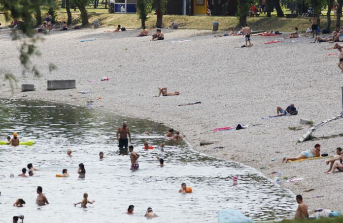 Jarun plaža kupanje ljeto