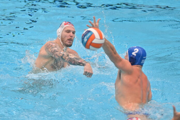 Zagreb, 12.01.2024 - Vaterpolo: Hrvatska - Grcka, cetvrtfinalna utakmica Europskog prvenstva