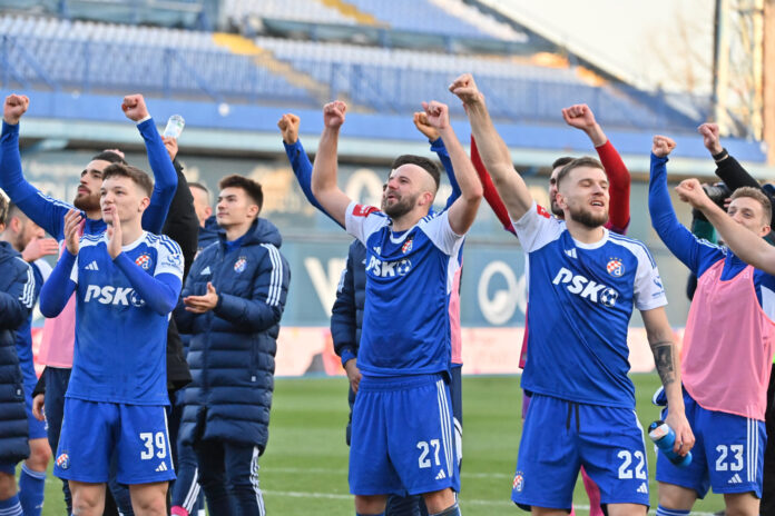Zagreb, 25.02.2024 - Nogomet: Dinamo - Rijeka, utakmica 24. kola SuperSport HNL-a