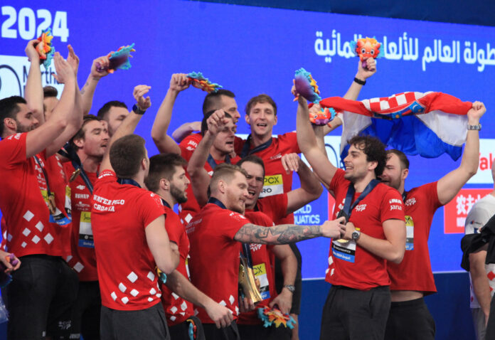 Doha, 17.02.2024 - Vaterpolisti Hrvatske prvaci svijeta