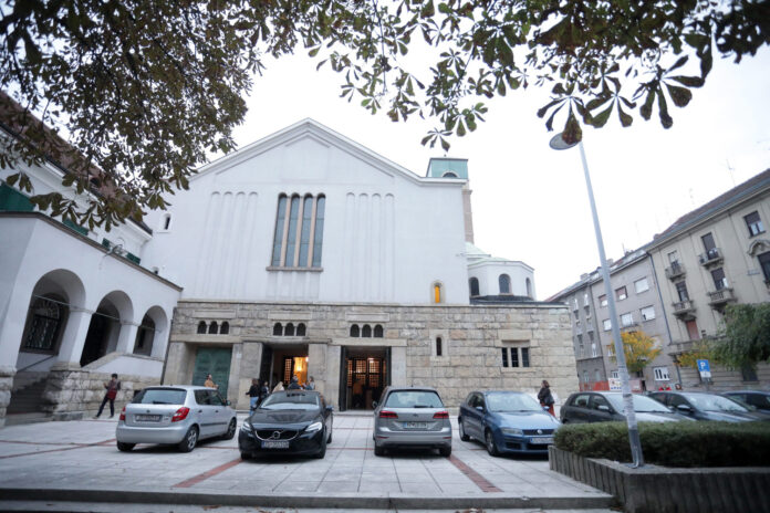 Zagreb, 09.10.2022 - Misa za umjetnike odrzala se drugu godinu za redom u crkvi sv.Blaza