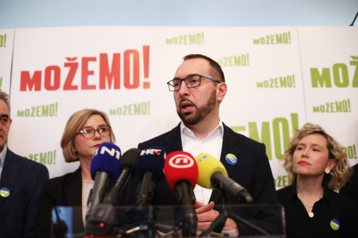 Zagreb, 17.03.2024 - Konferencija za medije stranke Mozemo i predstavljanje programa