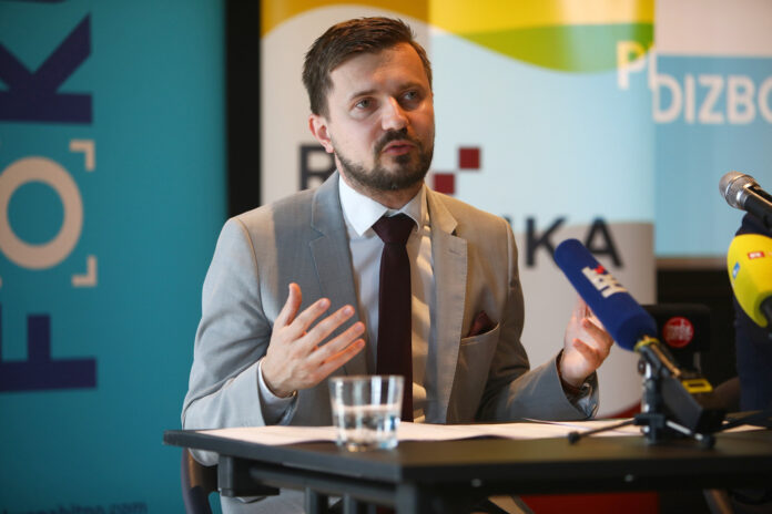 Zagreb, 04.04.2024 - Predstavljanje koalicijskog predizbornog programa stranke Fokus i Republika