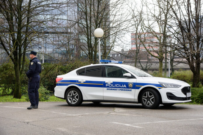 Zagreb, 10.03.2024 - Inicijativa za slobodnu Palestinu odrzava prosvjed ispred veleposlanstva Izraela