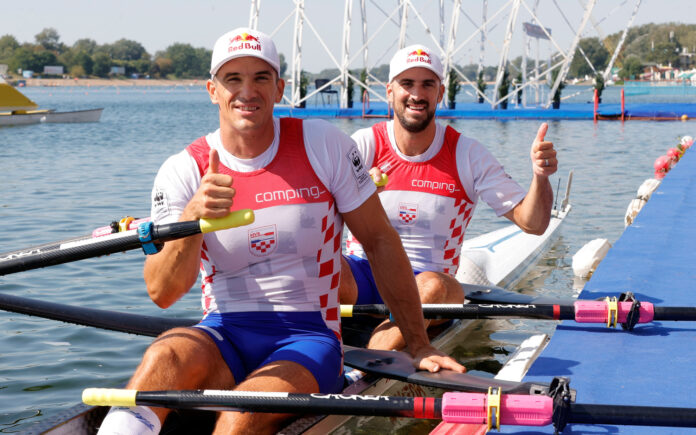 Beograd, 08.09.2023 - Veslanje: Braca Sinkovic u polufinalu Svjetskog prvenstva