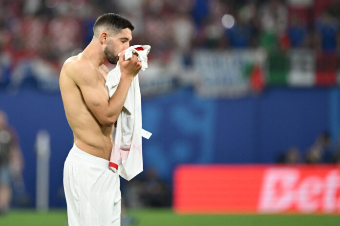 Leipzig, 24.06.2024 - EURO 2024: Tuga hrvatskih igraca nakon sto su ostali bez pobjede u utakmici protiv Italije