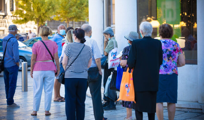 Split, 01.09.2021 - Prvog dana u mjesecu povecane su guzve u poslovnicama banaka