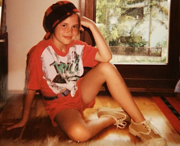 Ivana Kekin kao djevojčica