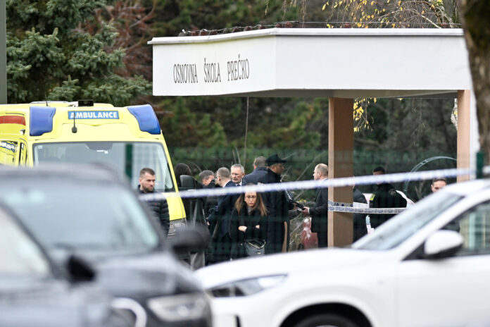 Zagreb, 20.12.2024 - Napad nozem u osnovnoj skoli Precko, muskarac je nozem napao uciteljicu i druge ucenike