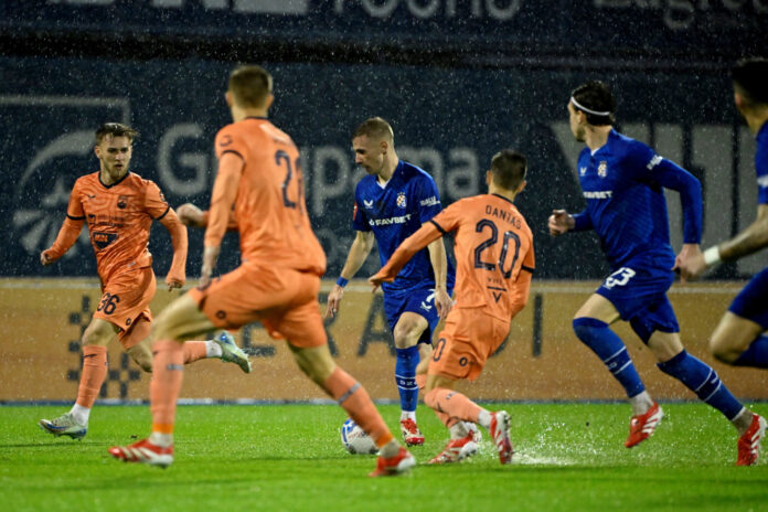 Zagreb, 26.02.2025 - Nogomet: Dinamo - Osijek, utakmica cetvrtfinala Hrvatskog kupa