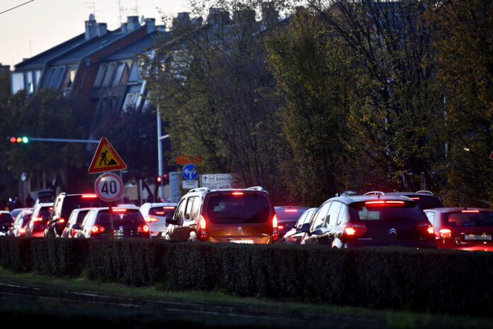Zagreb, 04.11.2024 - Stanje na Horvacanskoj u zoni radova sjevernog kolnika
