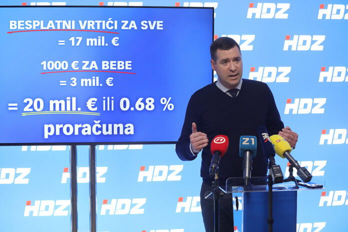 Zagreb, 30.03.2025 - Konferencija za medije Mislava Hermana, kandidata za gradonacelnika Grada Zagreba