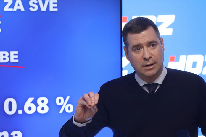 Zagreb, 30.03.2025 - Konferencija za medije Mislava Hermana, kandidata za gradonacelnika Grada Zagreba