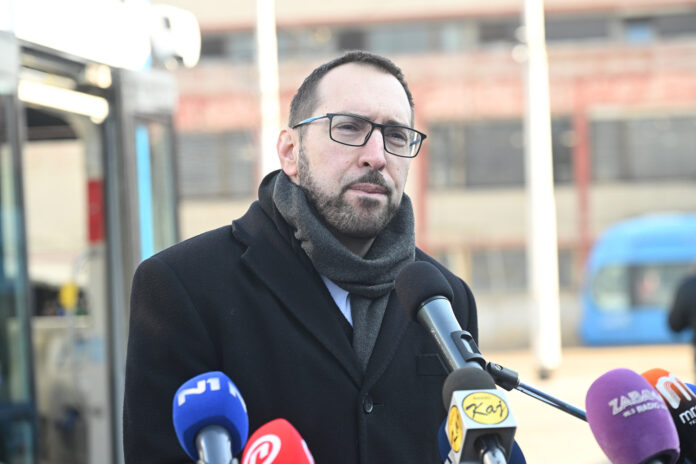 Zagreb, 04.02.2025 - Predstavljanje novog tramvaja i press konferencija Tomislava Tomasevica