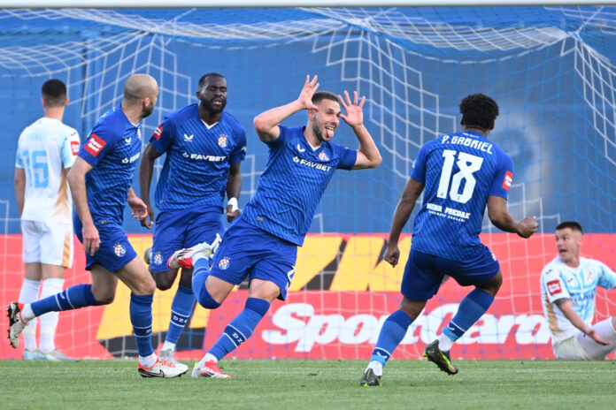 Zagreb, 27.04.2025 - Nogomet: Dinamo - Rijeka, utakmica 32. kola SuperSport HNL-a