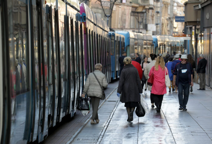 Zagreb,07.10.2022 - U jutarnjim satima dogodio se zastoj tramvaja u Ilici