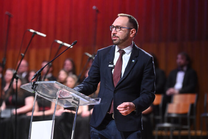 Zagreb, 08.05.2025 - Svecana akademija povodom obiljezavanja 80. obljetnice Dana pobjede nad fasizmom i Dana oslobodjenja Zagreba