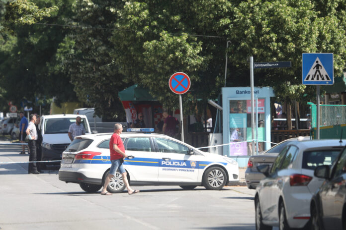 Zagreb, 27.06.2021 - U Gajnicama pored trznice opljackan je bankomat