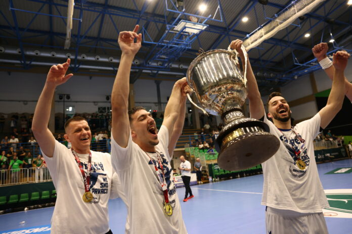 Nasice, 28.05.2025 - Rukomet: Zagreb pobijedio Nexe i osvojio prvenstvo Hrvatske