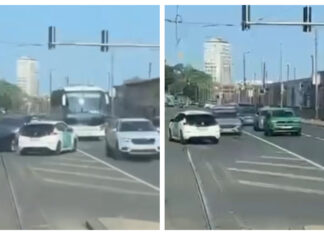 Vozač tramvaja snimio kako taksist divlja u suprotnom smjeru: ‘Ovako ni u igrici ne bih vozio’