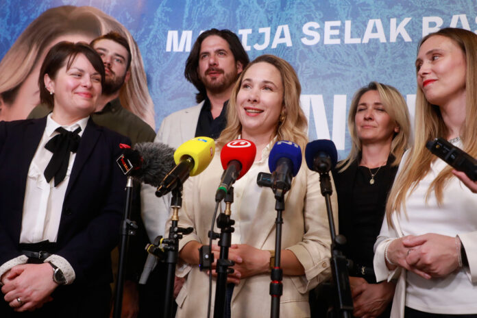 Zagreb, 01.06.2025 - IZBORI 2025: Marija Selak Raspudic odrzala je govor nakon poraza na izborima