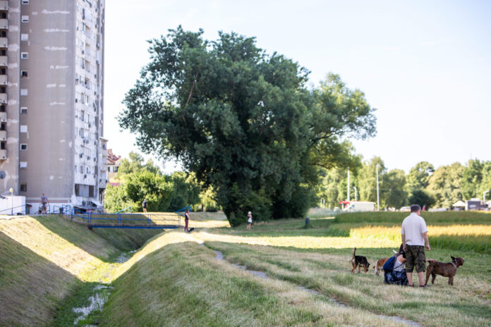 Zagreb, 03.07.2021 - Ciscenje potoka Crnomerec i setnice uz potok