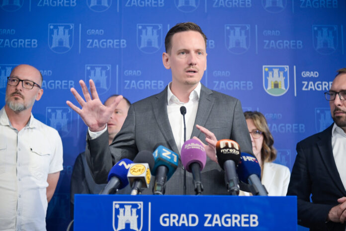 Zagreb, 11.06.2025 - Gradonacelnik Tomasevic odrzao je konferenciju za medije na kojoj su predstavljeni nadolazeci infrastrukturni radovi
