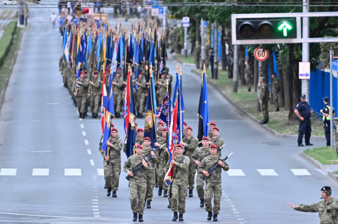 Zagreb, 29.07.2025 - Generalna proba svecanog vojnog mimohoda u Vukovarskoj ulici