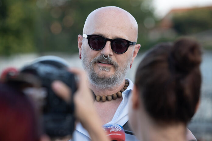 Split, 26.06.2025 - Gibonni na generalnoj probi pred sutrasnji koncert na Starom placu