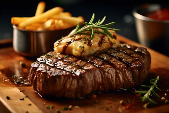 odrezak cveno meso večera