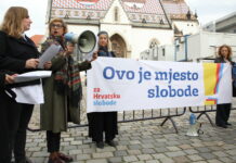 Aktivisti vikali na Markovom trgu: Spominjali i Domovinski rat