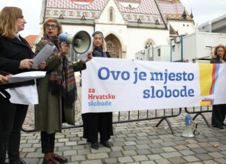 Aktivisti vikali na Markovom trgu: Spominjali i Domovinski rat