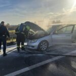Dramatične slike na autocesti u smjeru Soblinca: Spašavali vozača iz gorućeg Mercedesa