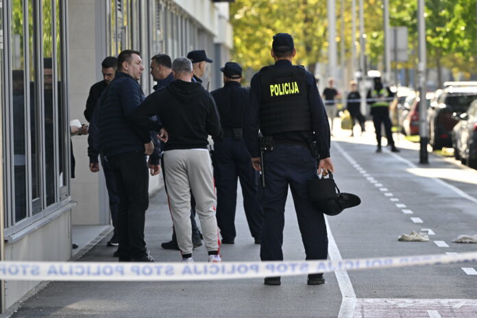 Zagreb, 22.10.2025 - Policija blokirala podrucje u Srediscu nakon pucnjave kod MSU-a