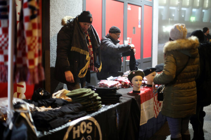 Zagreb, 27.12.2025 - Atmosfera ispred Arene prije pocetka koncerta Marka Perkovica Thompsona